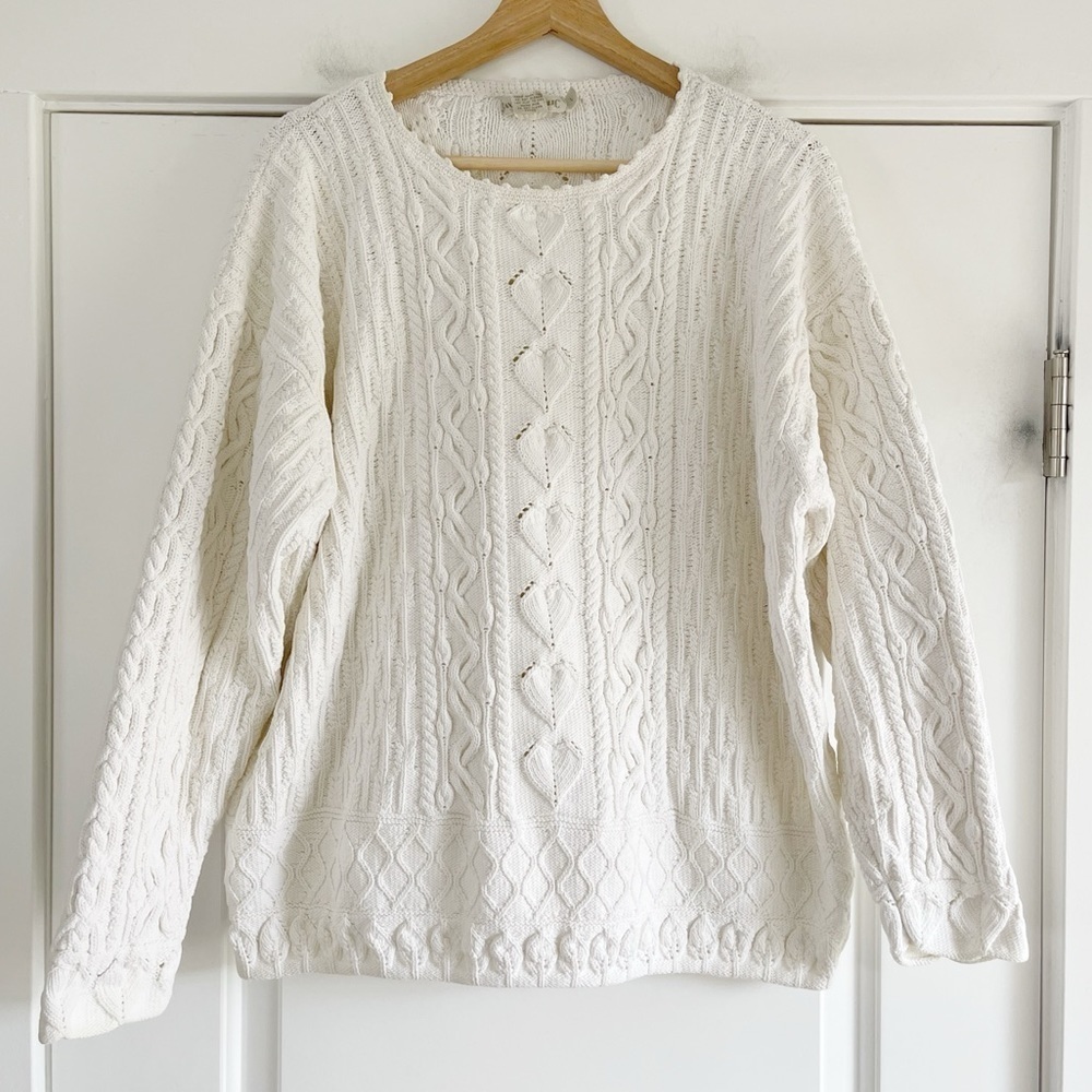 Gorgeous Vintage Banana Republic Patterned Knit Cotton Sweater - L